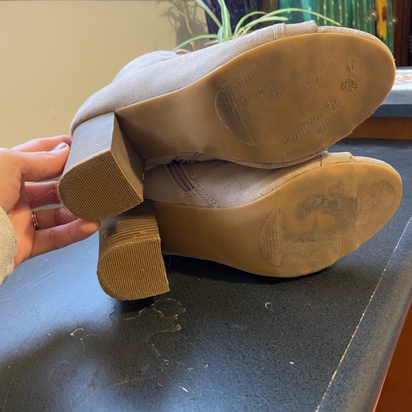 3inch heel ankle lace up booties with open toe - Picture 4 of 5